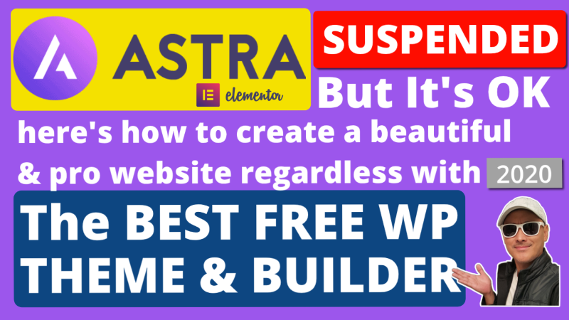 If WordPress Theme is Suspended like Astra You can still Manual Install & Create Site